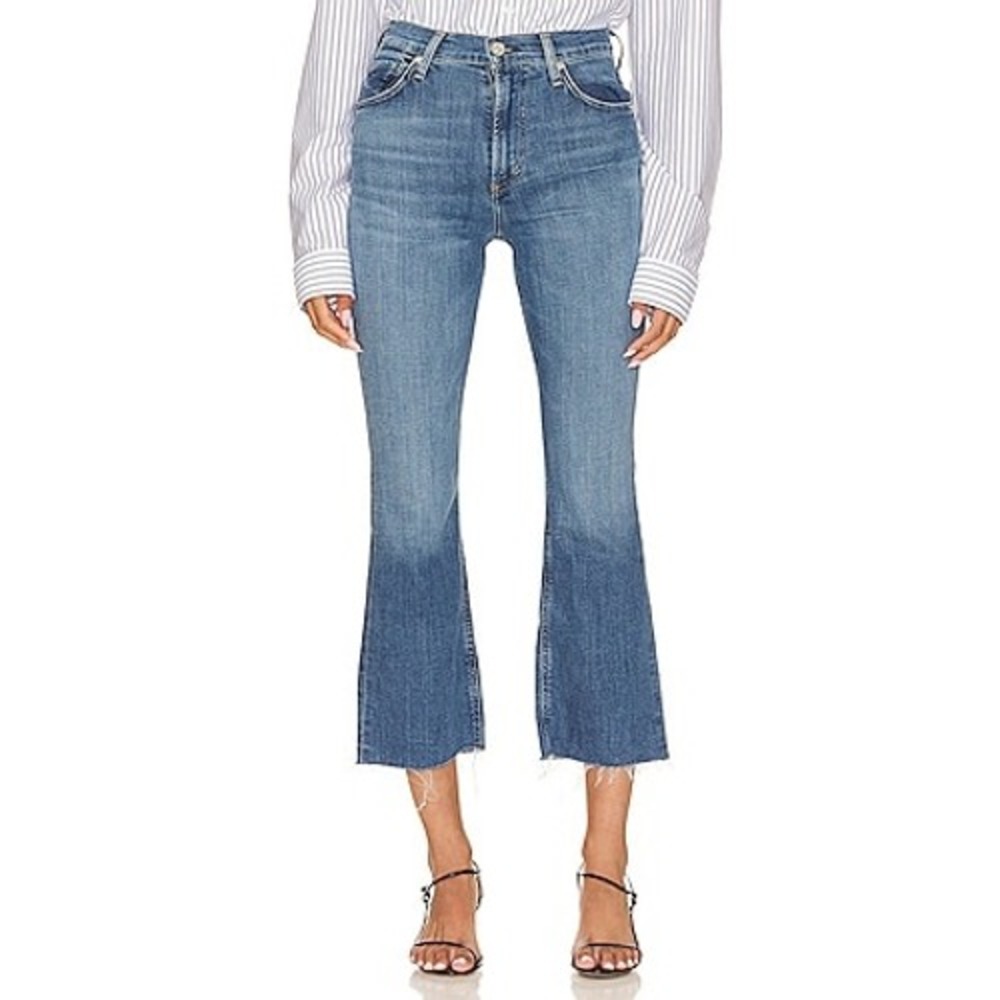Citizens of Humanity Isola Cropped Boot Jeans in Lawless Wash, Size‎ 26